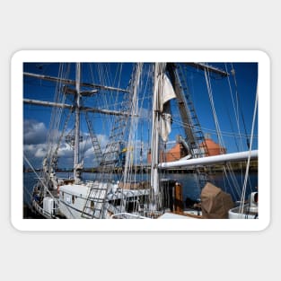 Tall Ship on the River Blyth (2) Sticker